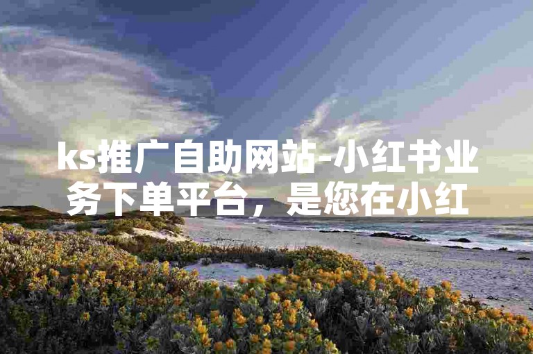 ks推广自助网站-小红书业务下单平台，是您在小红书上进行产品推广和营销活动的理想选择。