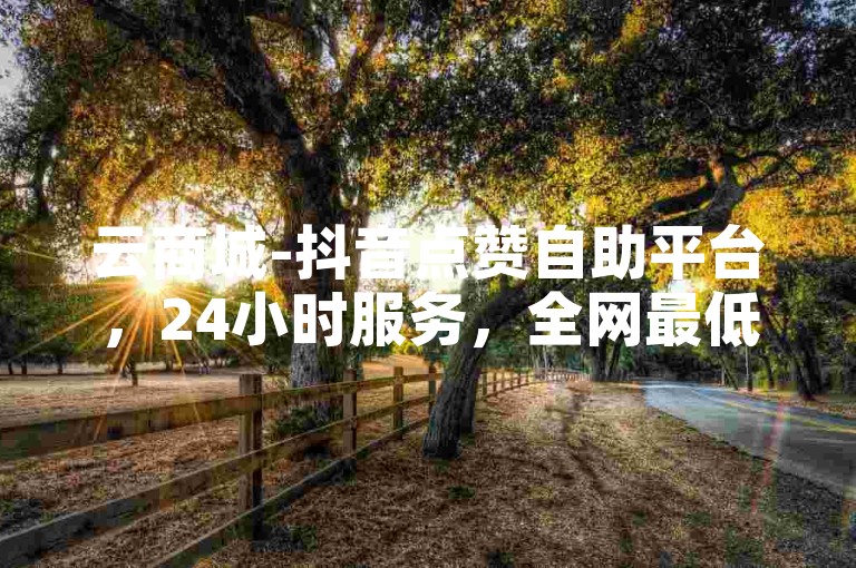 云商城-抖音点赞自助平台，24小时服务，全网最低价，在线下单便捷。