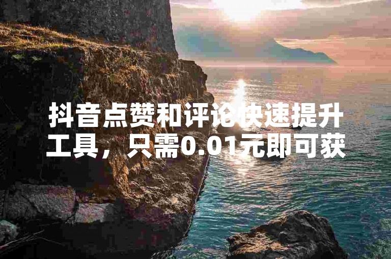 抖音点赞和评论快速提升工具，只需0.01元即可获得1000次互动，自助式下单操作简便，KS平台提供经济实惠的服务。