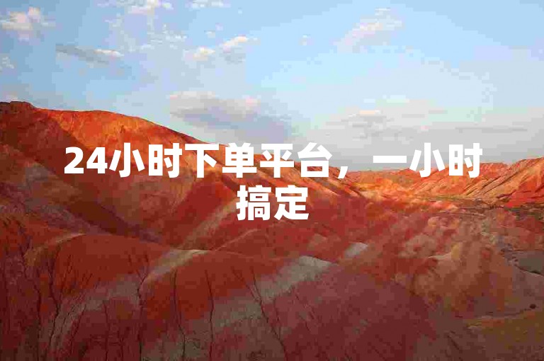 24小时下单平台，一小时搞定500有效粉丝，价格实惠。