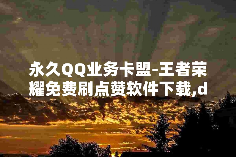 永久QQ业务卡盟-王者荣耀免费刷点赞软件下载,dy业务低价自助下单转发