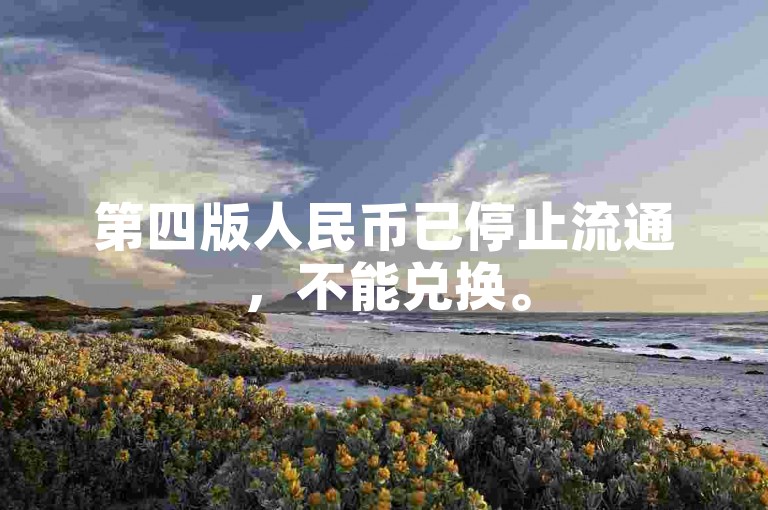 第四版人民币已停止流通，不能兑换。