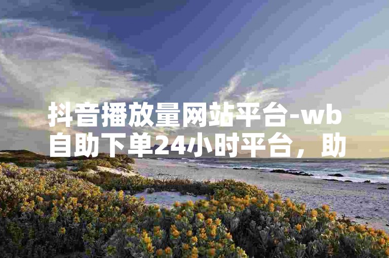 抖音播放量网站平台-wb自助下单24小时平台，助你提升作品影响力。