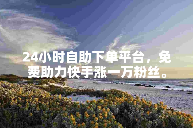 24小时自助下单平台，免费助力快手涨一万粉丝。