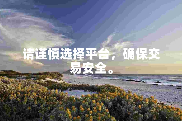 请谨慎选择平台，确保交易安全。