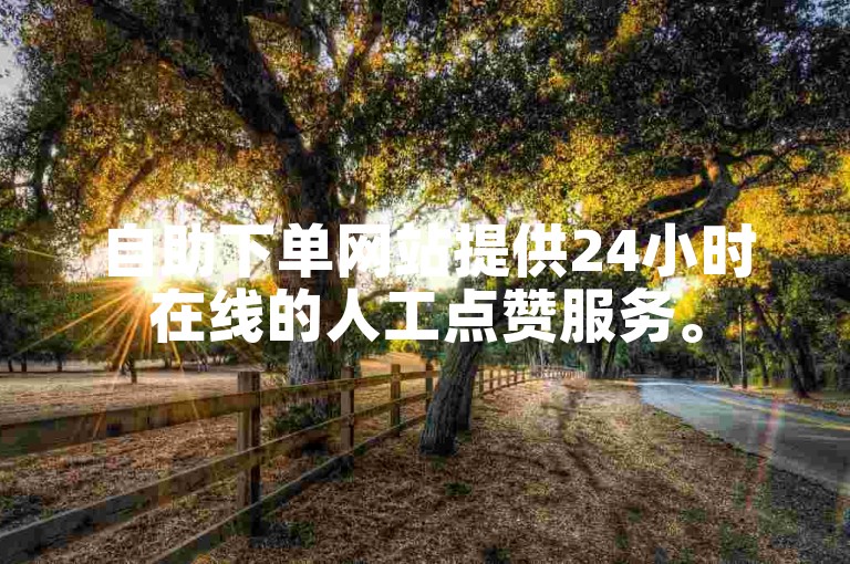 自助下单网站提供24小时在线的人工点赞服务。