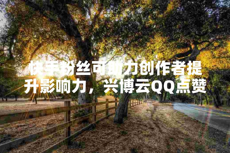 快手粉丝可助力创作者提升影响力，兴博云QQ点赞能增加内容热度。