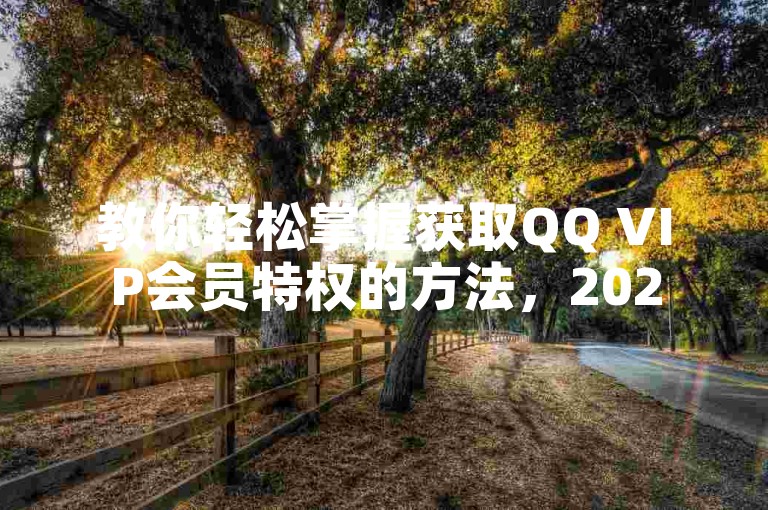 教你轻松掌握获取QQ VIP会员特权的方法，2025年必备技能！