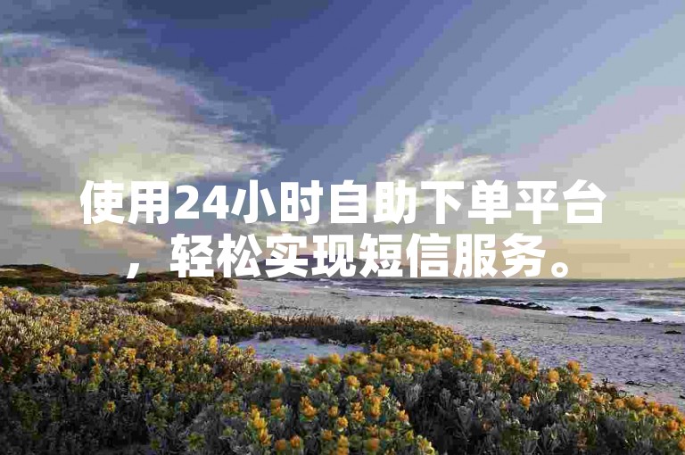 使用24小时自助下单平台，轻松实现短信服务。