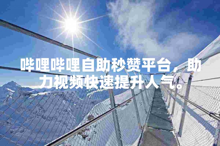 哔哩哔哩自助秒赞平台，助力视频快速提升人气。