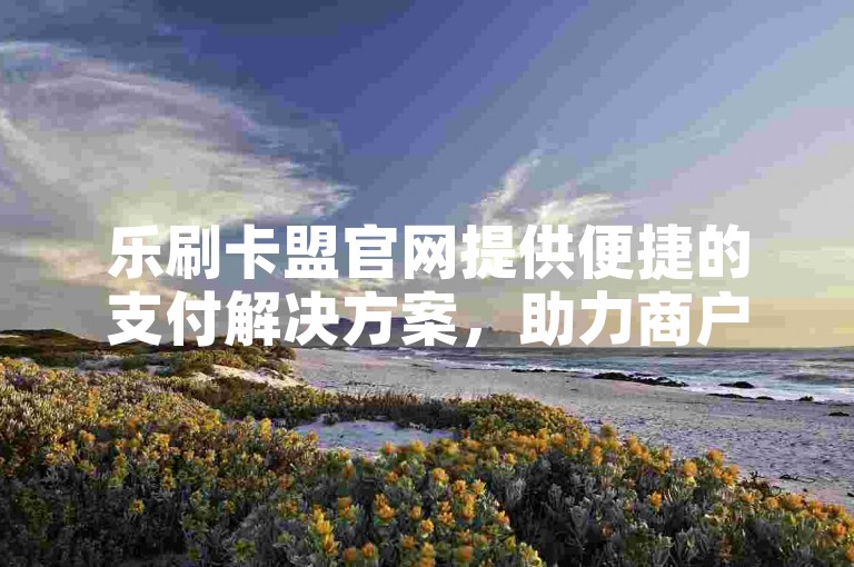 乐刷卡盟官网提供便捷的支付解决方案，助力商户轻松管理交易。