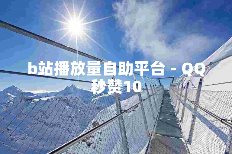 b站播放量自助平台 - QQ秒赞10