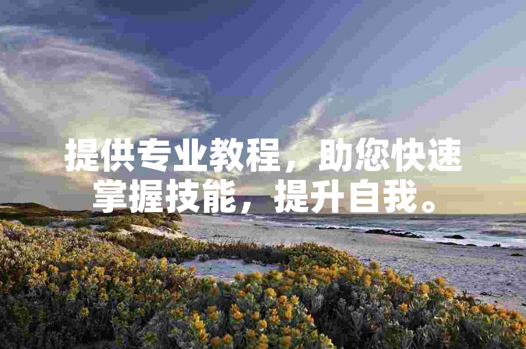 提供专业教程，助您快速掌握技能，提升自我。