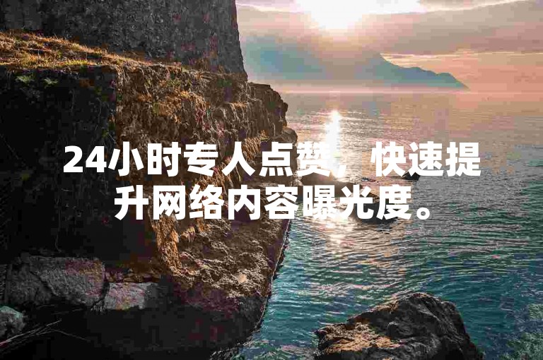 24小时专人点赞，快速提升网络内容曝光度。