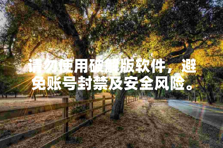 请勿使用破解版软件，避免账号封禁及安全风险。