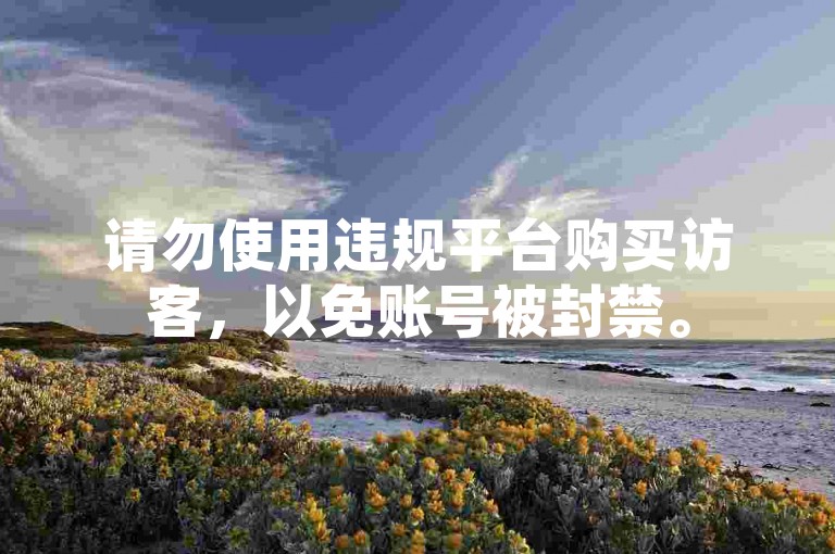 请勿使用违规平台购买访客，以免账号被封禁。