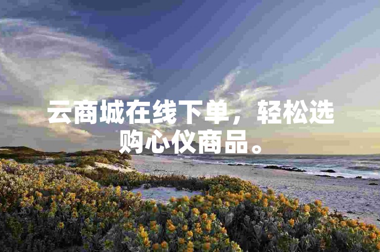 云商城在线下单，轻松选购心仪商品。
