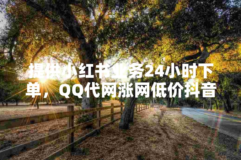 提供小红书业务24小时下单，QQ代网涨网低价抖音服务。