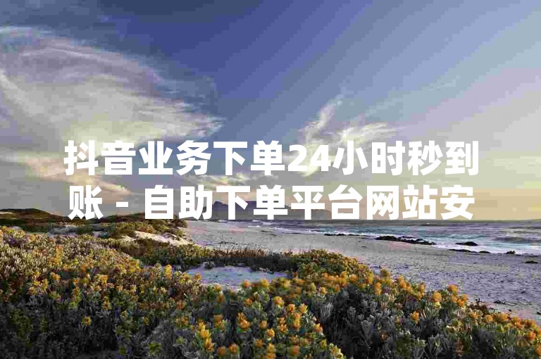 抖音业务下单24小时秒到账 - 自助下单平台网站安全,dy24小时下单自助。