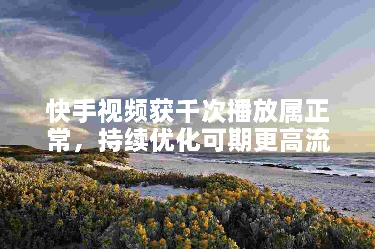 快手视频获千次播放属正常，持续优化可期更高流量。