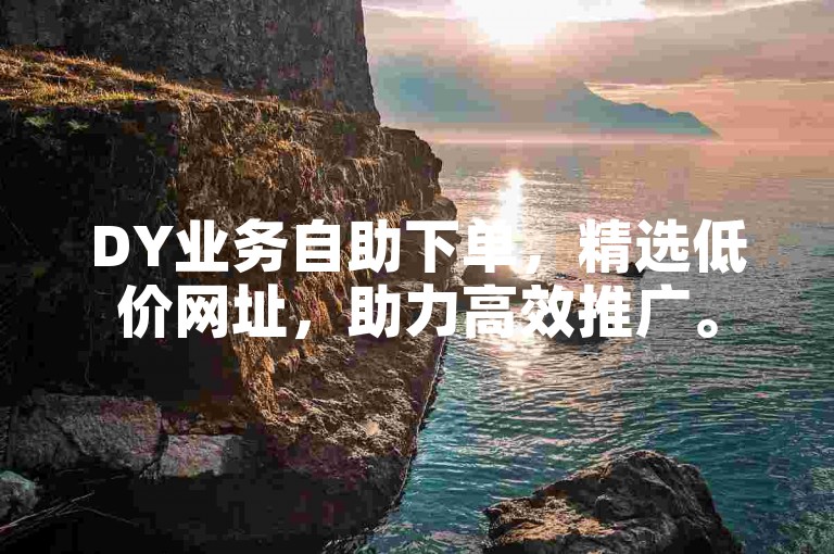 DY业务自助下单，精选低价网址，助力高效推广。