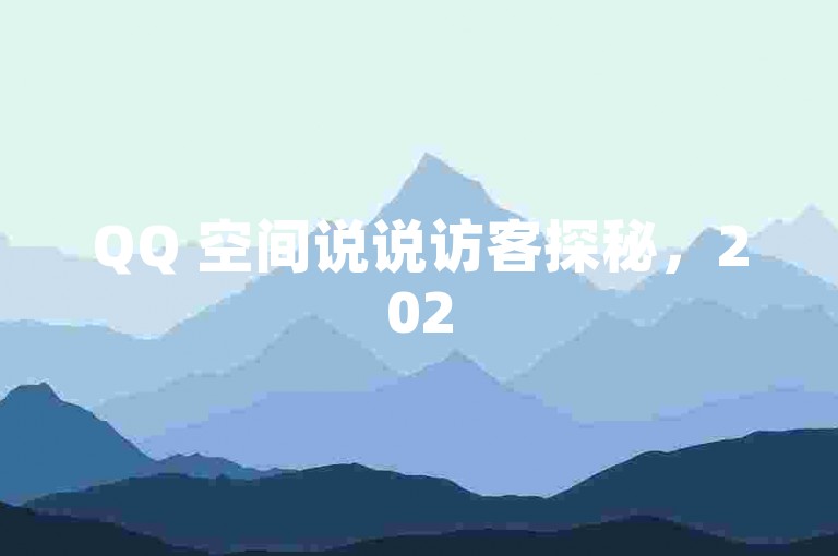 QQ 空间说说访客探秘，2025 提升访客量的实用技巧攻略！