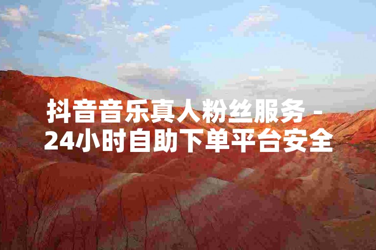 抖音音乐真人粉丝服务 - 24小时自助下单平台安全便捷