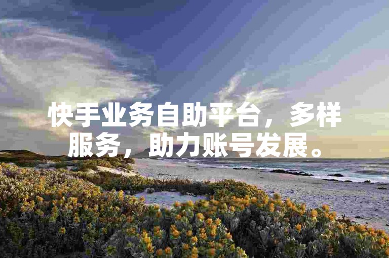 快手业务自助平台，多样服务，助力账号发展。