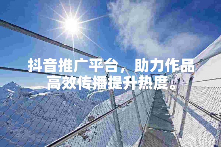 抖音推广平台，助力作品高效传播提升热度。