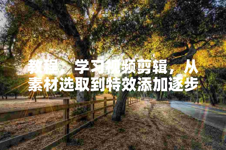 教程，学习视频剪辑，从素材选取到特效添加逐步掌握。