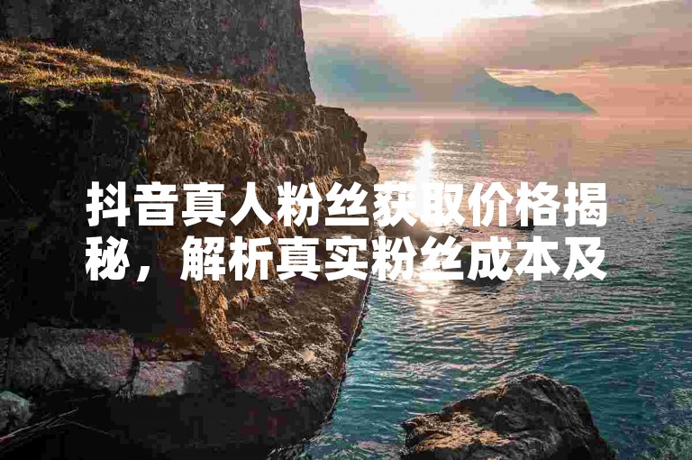 抖音真人粉丝获取价格揭秘，解析真实粉丝成本及注意事项，2025必备！