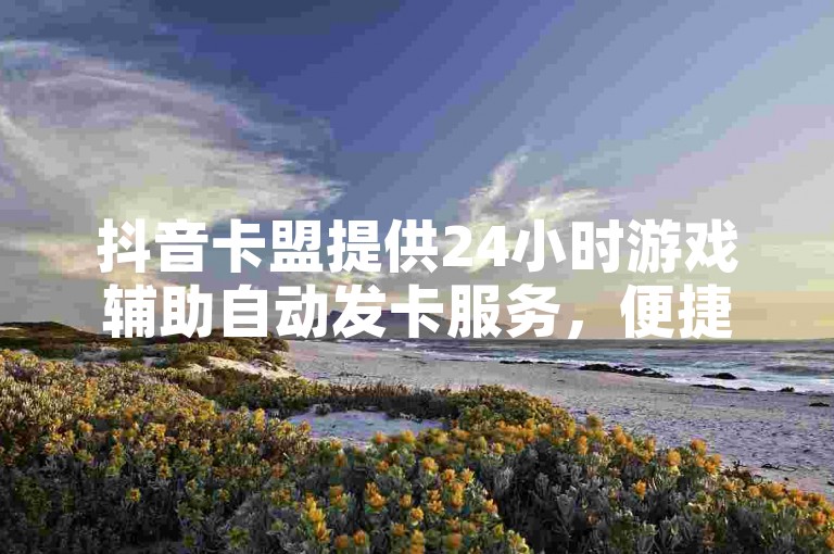 抖音卡盟提供24小时游戏辅助自动发卡服务，便捷高效。