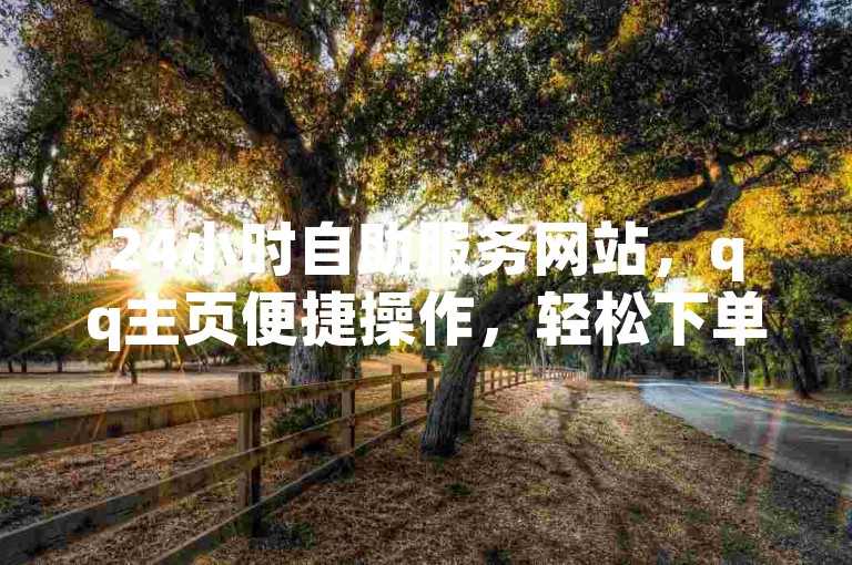 24小时自助服务网站，qq主页便捷操作，轻松下单。