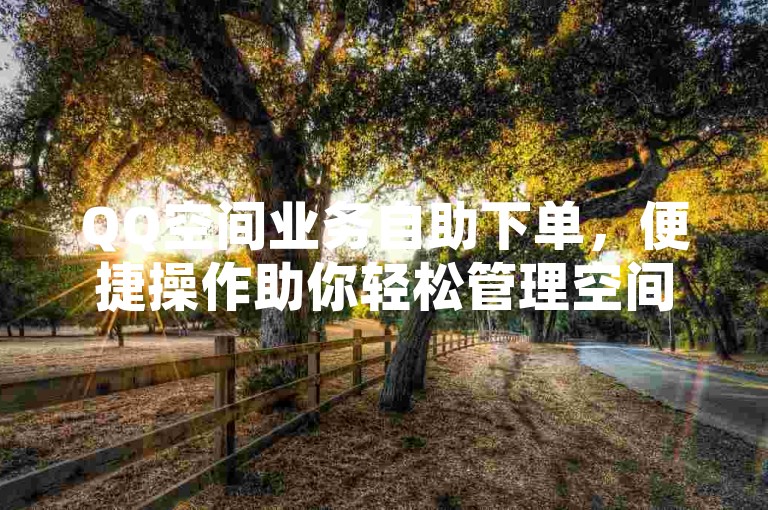 QQ空间业务自助下单，便捷操作助你轻松管理空间相关事务。