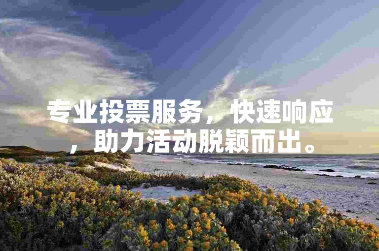 专业投票服务，快速响应，助力活动脱颖而出。