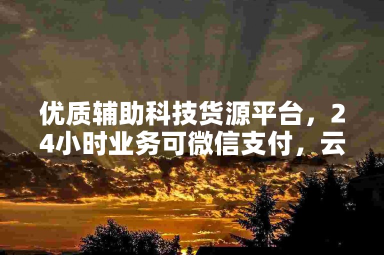 优质辅助科技货源平台，24小时业务可微信支付，云商城便捷下单。