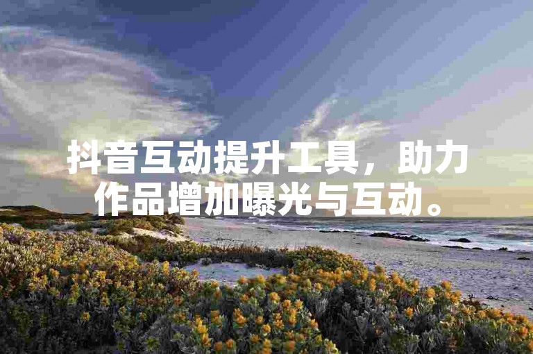 抖音互动提升工具，助力作品增加曝光与互动。