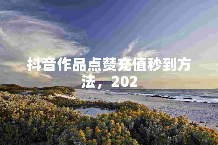 抖音作品点赞充值秒到方法，2025 快来掌握此实用技巧！