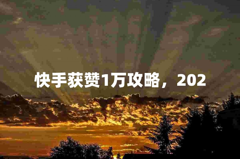 快手获赞1万攻略，2025必学，掌握技巧轻松实现！