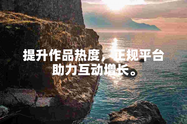 提升作品热度，正规平台助力互动增长。