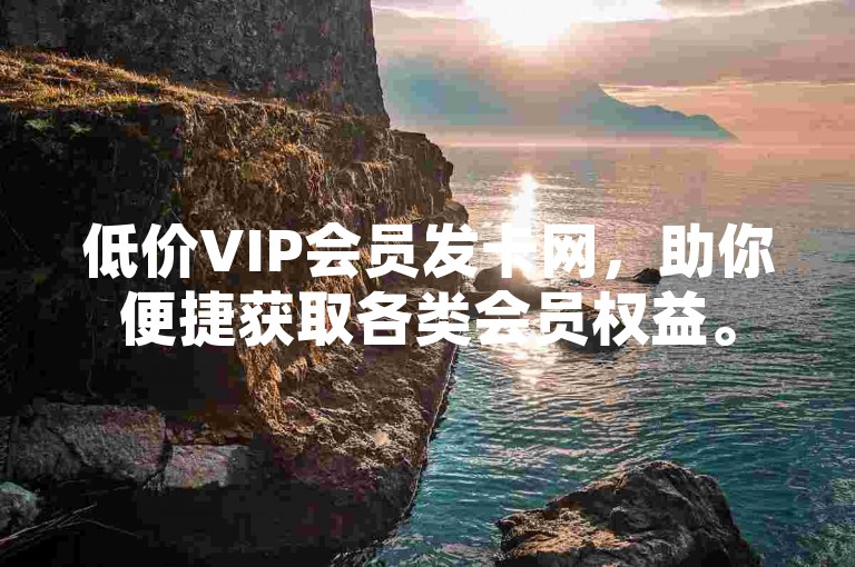 低价VIP会员发卡网，助你便捷获取各类会员权益。