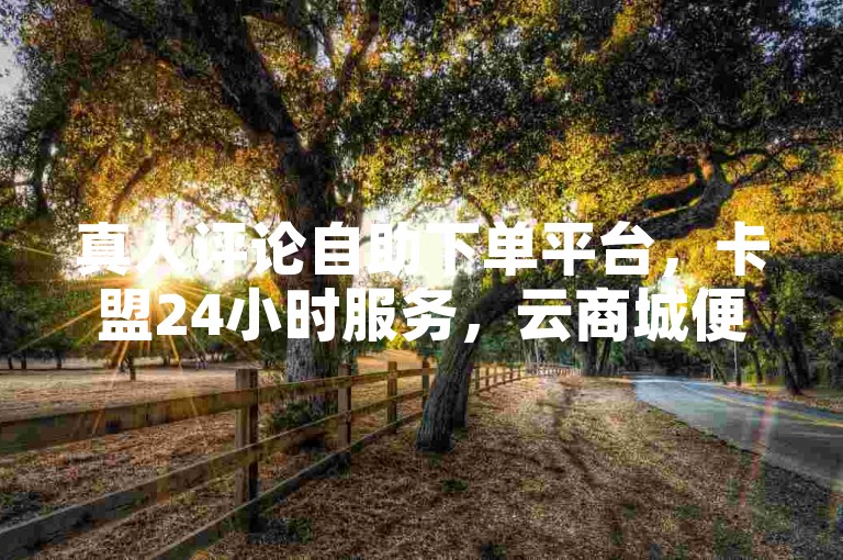 真人评论自助下单平台，卡盟24小时服务，云商城便捷下单。