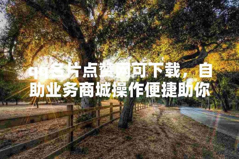 qq名片点赞网可下载，自助业务商城操作便捷助你赞。