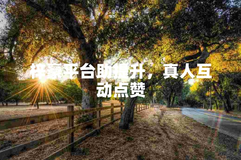 梓豪平台助提升，真人互动点赞50次轻松自助完成。