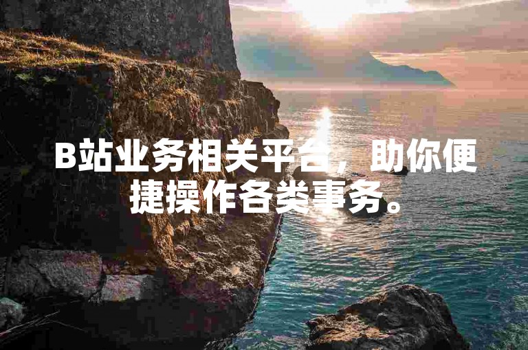 B站业务相关平台，助你便捷操作各类事务。