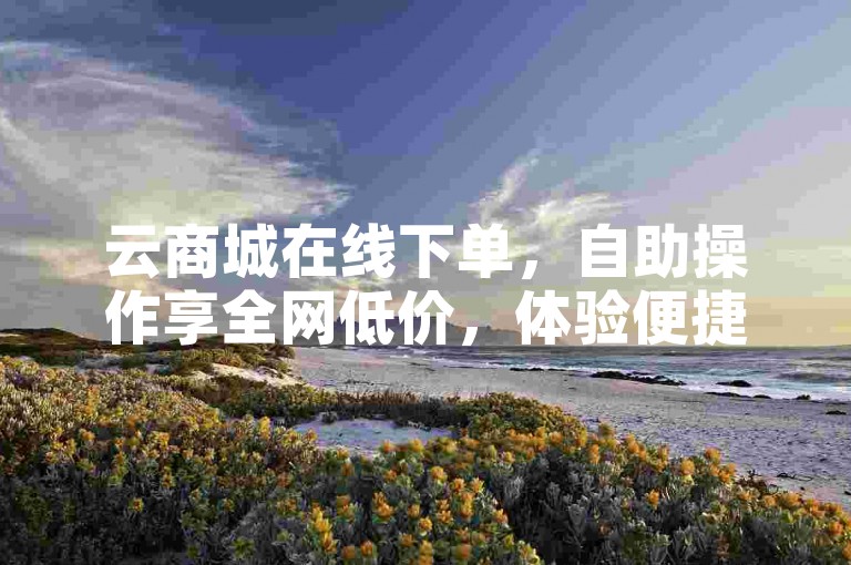 云商城在线下单，自助操作享全网低价，体验便捷购物流程。