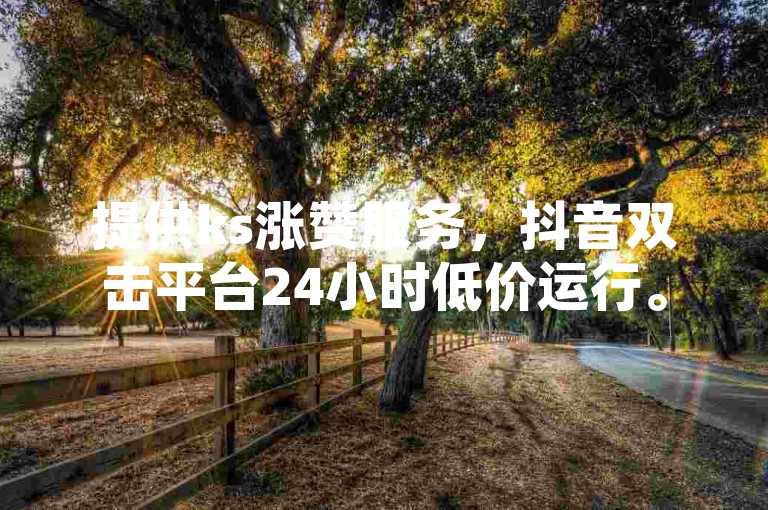 提供ks涨赞服务，抖音双击平台24小时低价运行。