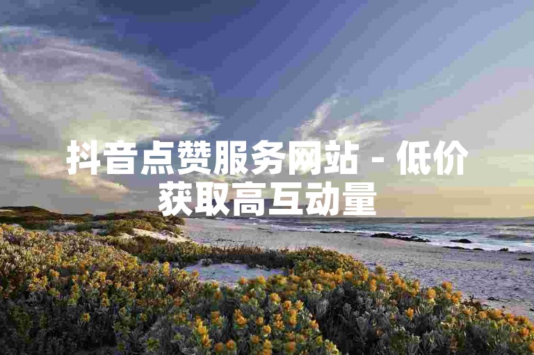 抖音点赞服务网站 - 低价获取高互动量