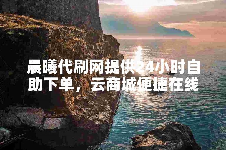 晨曦代刷网提供24小时自助下单，云商城便捷在线操作服务。