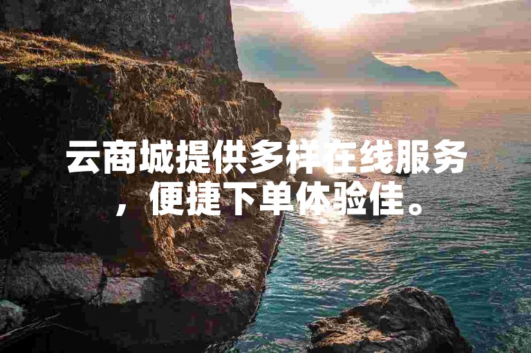 云商城提供多样在线服务，便捷下单体验佳。